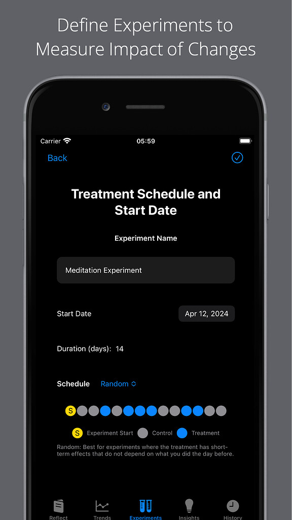Perform n=1 Experiments with Reflect - Track Anything iOS App - Apps ...